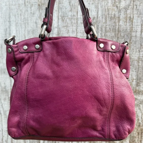 Fossil Burgundy Leather Satchel - Picture 7 of 16